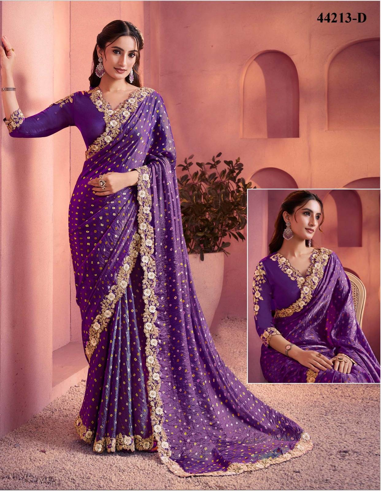 NORITA 44200 LEHR by MAHOTSAV 44205 to 44213 series Indian Traditional Wear Silk sarees At Wholesale Price